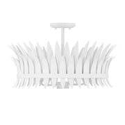 Savoy House 6-7900-4-83 Four Light Semi-Flush Mount, Bisque White (2)