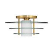 Savoy House 6-8602-1-322 One Light Semi-Flush Mount, Warm Brass (2)