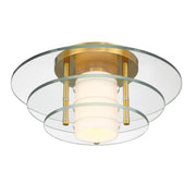 Savoy House 6-8602-1-322 One Light Semi-Flush Mount, Warm Brass (4)