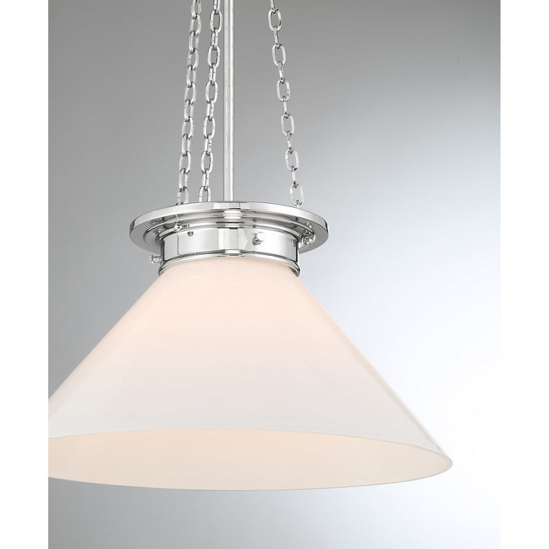 Savoy House 7-1011-1-109 One Light Pendant, Polished Nickel (6)