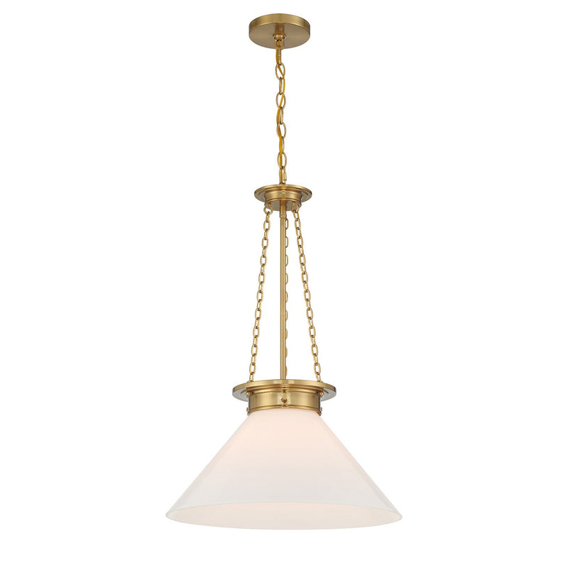 Savoy House 7-1011-1-322 One Light Pendant, Warm Brass (3)