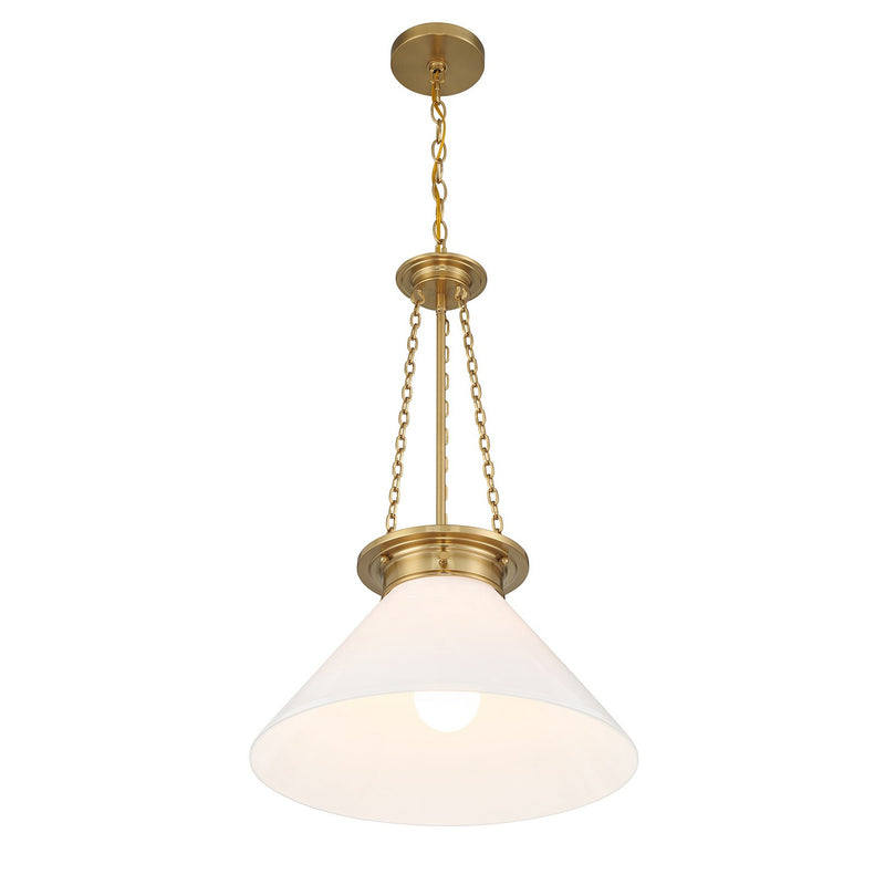 Savoy House 7-1011-1-322 One Light Pendant, Warm Brass (4)
