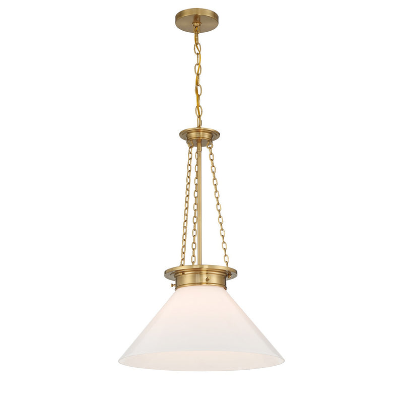 Savoy House 7-1011-1-322 One Light Pendant, Warm Brass (5)