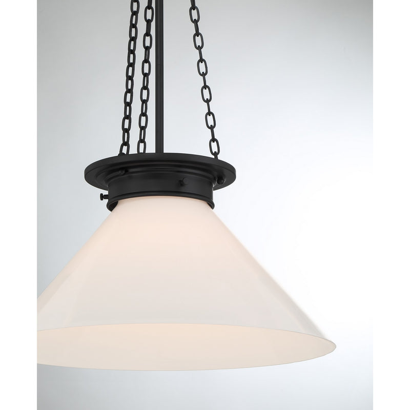 Savoy House 7-1011-1-89 One Light Pendant, Matte Black (6)