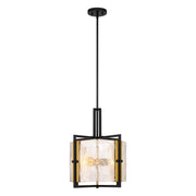 Savoy House 7-1699-3-143 Three Light Pendant, Matte Black w/Warm Brass (5)