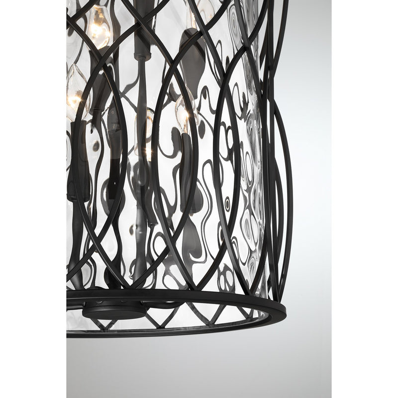 Savoy House 7-2004-8-89 Eight Light Pendant, Matte Black (5)