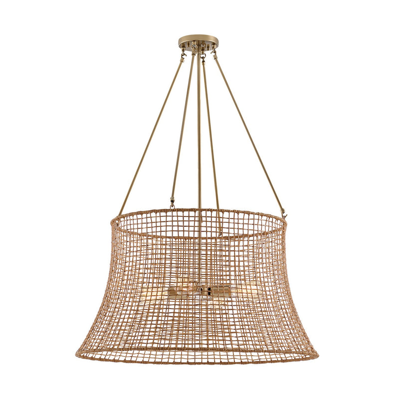 Savoy House 7-6192-4-171 Four Light Outdoor Chandelier, Burnished Brass (4)