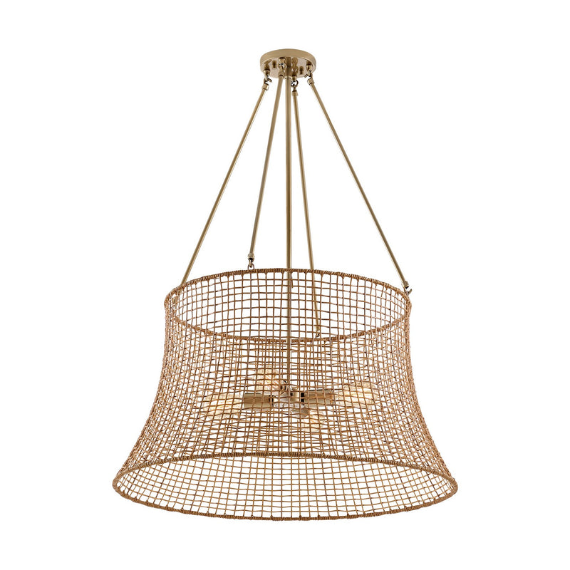 Savoy House 7-6192-4-171 Four Light Outdoor Chandelier, Burnished Brass (5)
