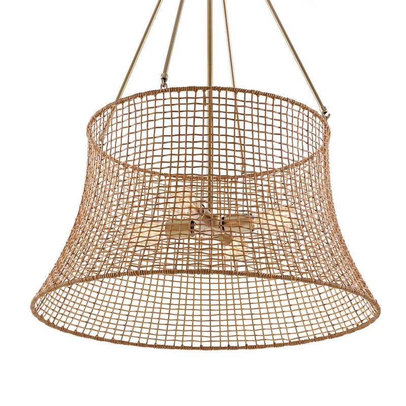 Savoy House 7-6192-4-171 Four Light Outdoor Chandelier, Burnished Brass (6)