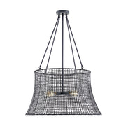 Savoy House 7-6192-4-89 Four Light Outdoor Chandelier, Matte Black (2)