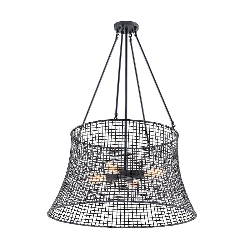 Savoy House 7-6192-4-89 Four Light Outdoor Chandelier, Matte Black (5)