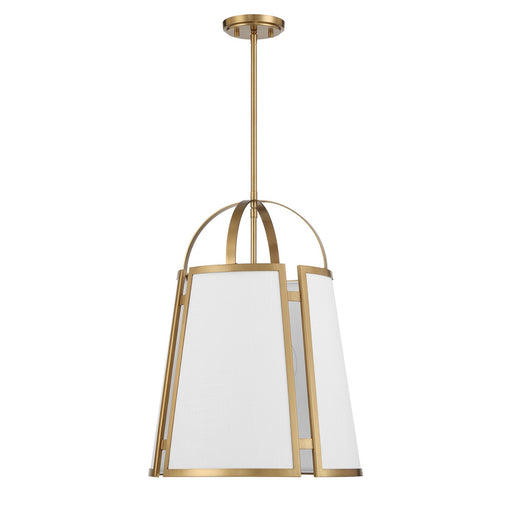 Savoy House 7-6304-4-322 Four Light Pendant, Warm Brass (2)