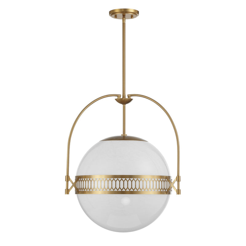 Savoy House 7-6407-3-322 Three Light Pendant, Warm Brass (2)