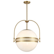 Savoy House 7-6407-3-322 Three Light Pendant, Warm Brass (3)