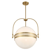 Savoy House 7-6407-3-322 Three Light Pendant, Warm Brass (4)