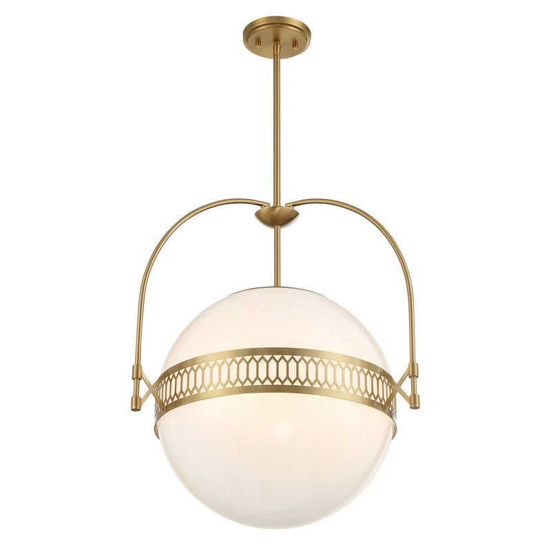 Savoy House 7-6407-3-322 Three Light Pendant, Warm Brass (4)
