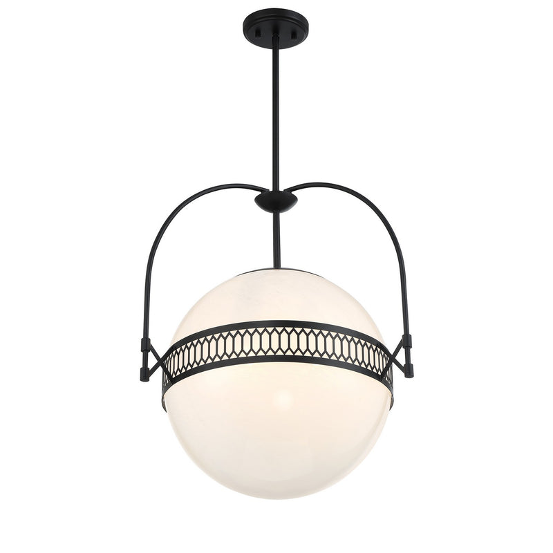 Savoy House 7-6407-3-89 Three Light Pendant, Matte Black (4)