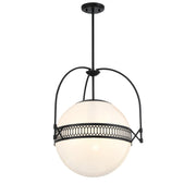 Savoy House 7-6407-3-89 Three Light Pendant, Matte Black (5)