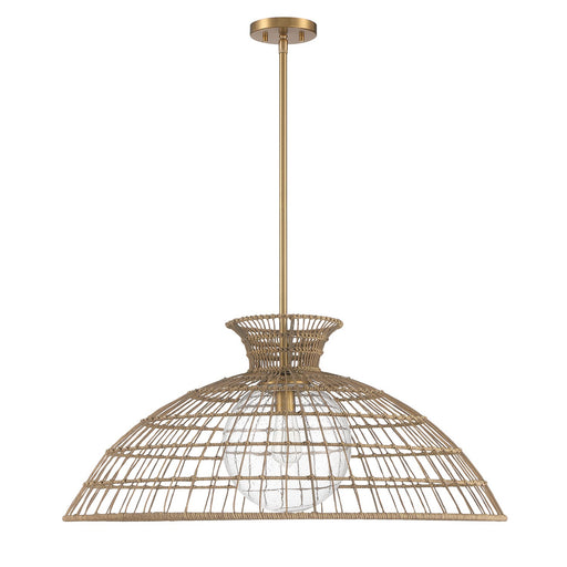 Savoy House 7-6427-1-322 One Light Pendant, Warm Brass (2)