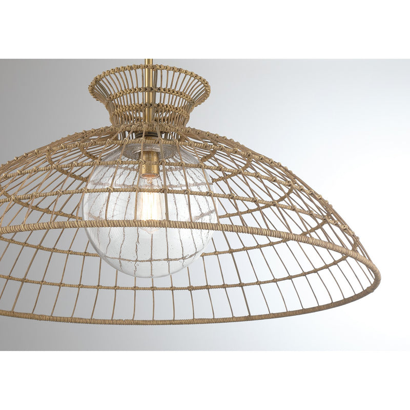 Savoy House 7-6427-1-322 One Light Pendant, Warm Brass (5)