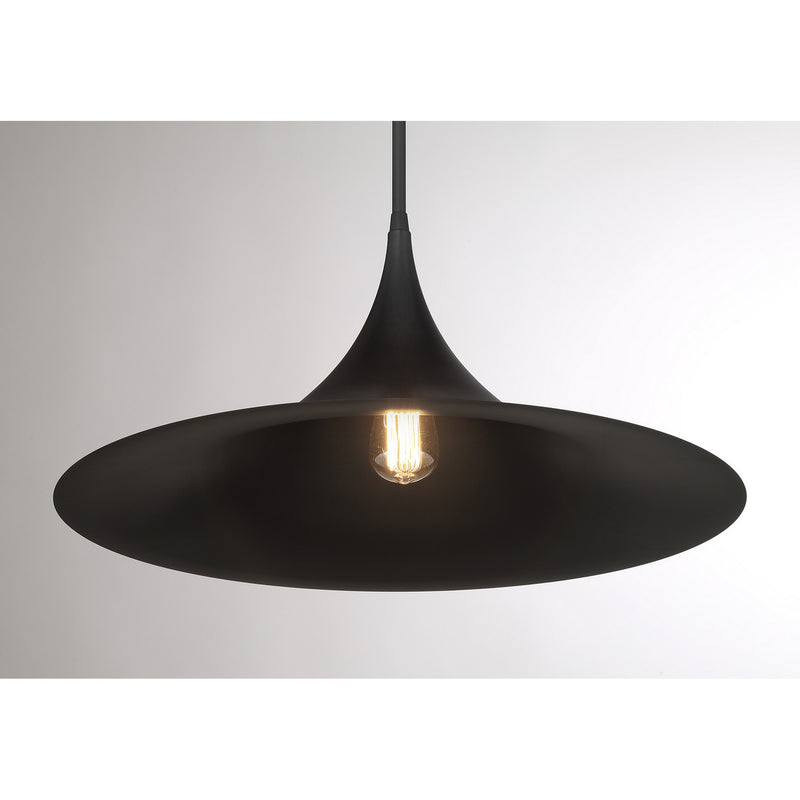 Savoy House 7-7639-1-89 One Light Pendant, Matte Black (5)