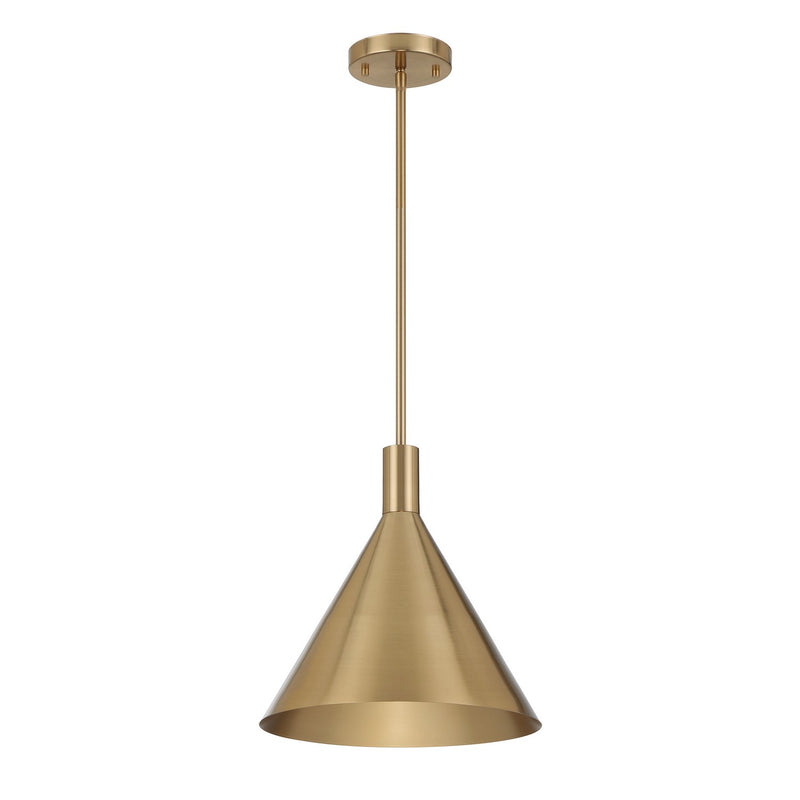 Savoy House 7-8001-1-127 One Light Pendant, Noble Brass (2)