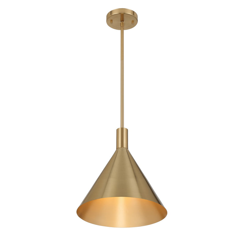 Savoy House 7-8001-1-127 One Light Pendant, Noble Brass (4)