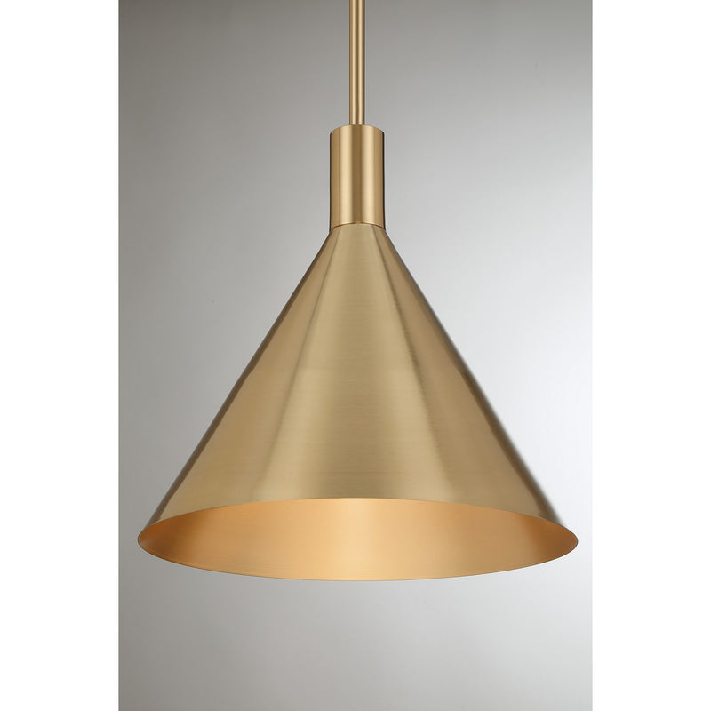 Savoy House 7-8001-1-127 One Light Pendant, Noble Brass (5)