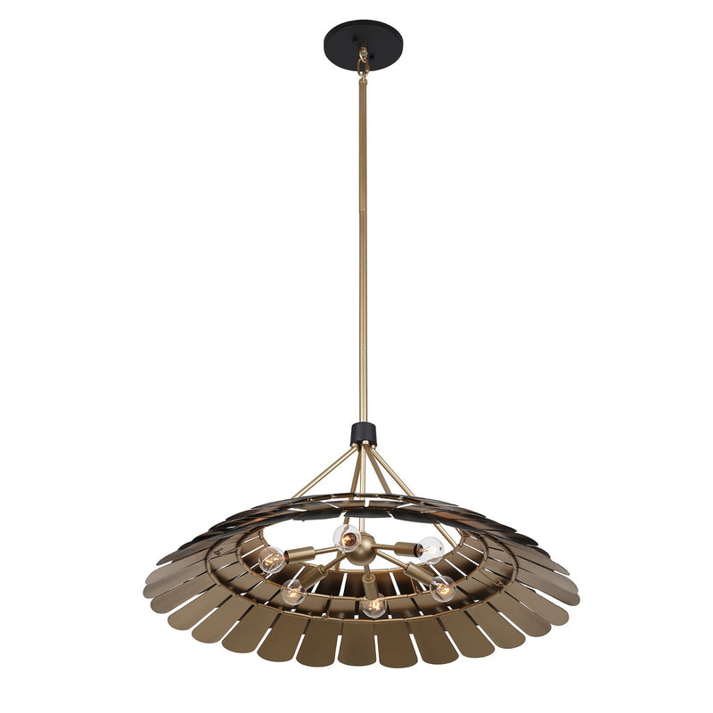 Savoy House 7-9012-6-58 Six Light Pendant, Midnight (4)