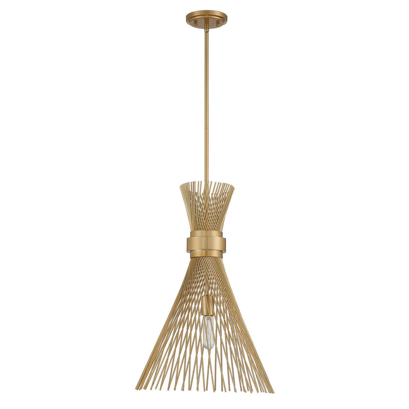 Savoy House 7-9602-1-171 One Light Pendant, Burnished Brass (2)