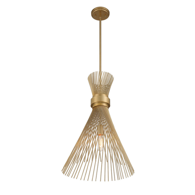 Savoy House 7-9602-1-171 One Light Pendant, Burnished Brass (4)