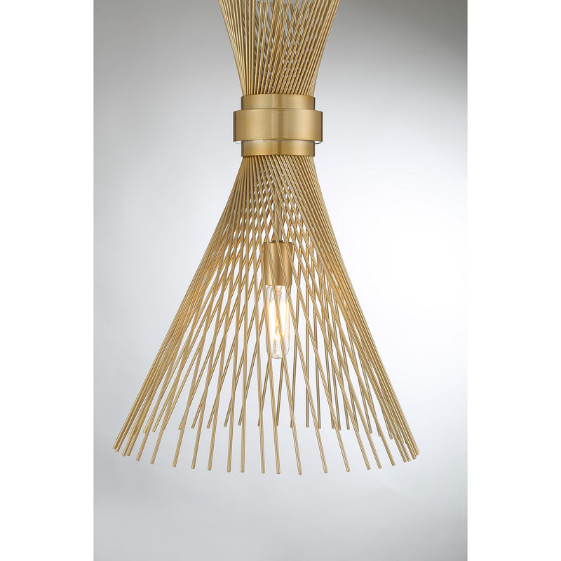 Savoy House 7-9602-1-171 One Light Pendant, Burnished Brass (5)
