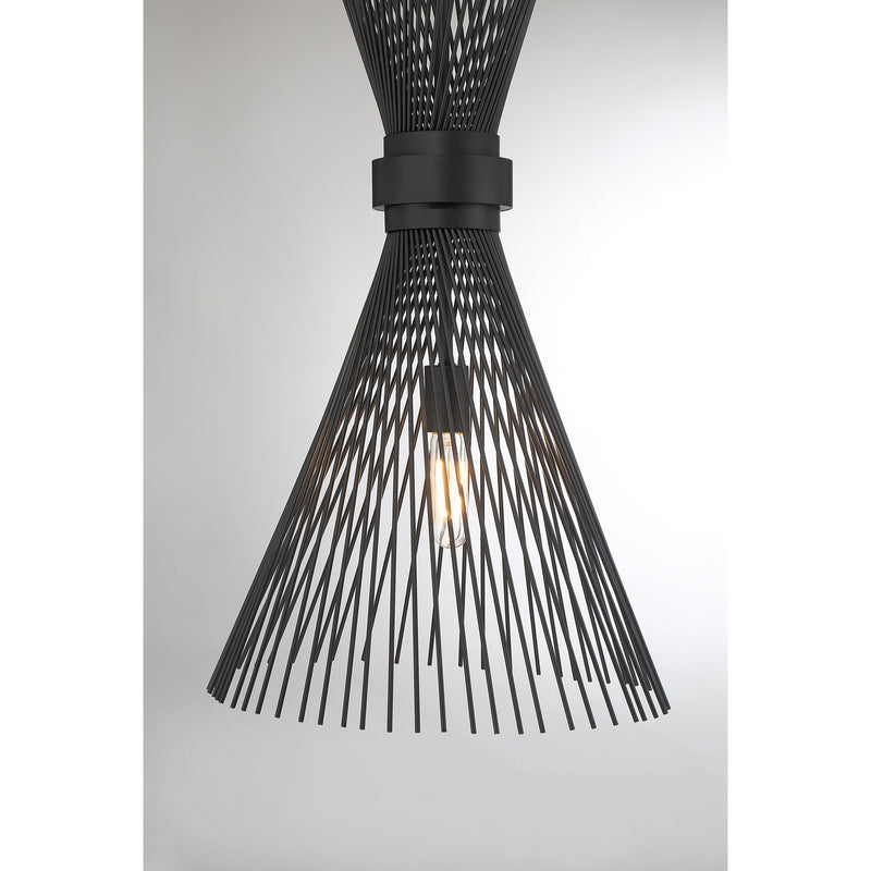 Savoy House 7-9602-1-89 One Light Pendant, Matte Black (5)