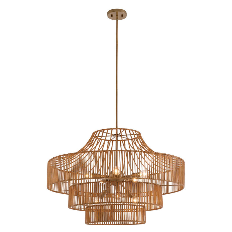 Savoy House 7-9906-8-171 Eight Light Outdoor Chandelier, Burnished Brass (3)