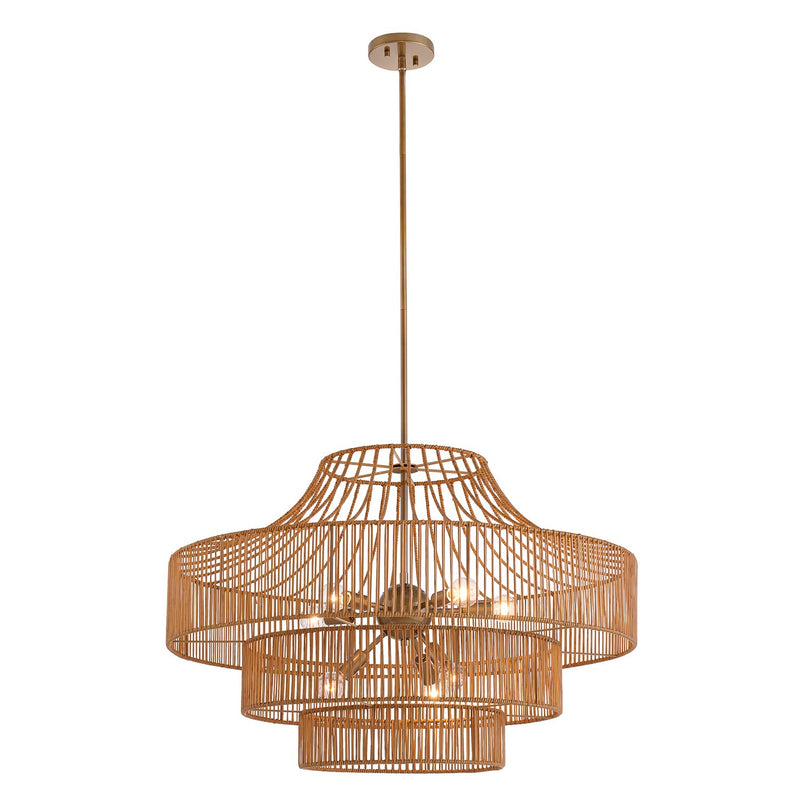 Savoy House 7-9906-8-171 Eight Light Outdoor Chandelier, Burnished Brass (4)