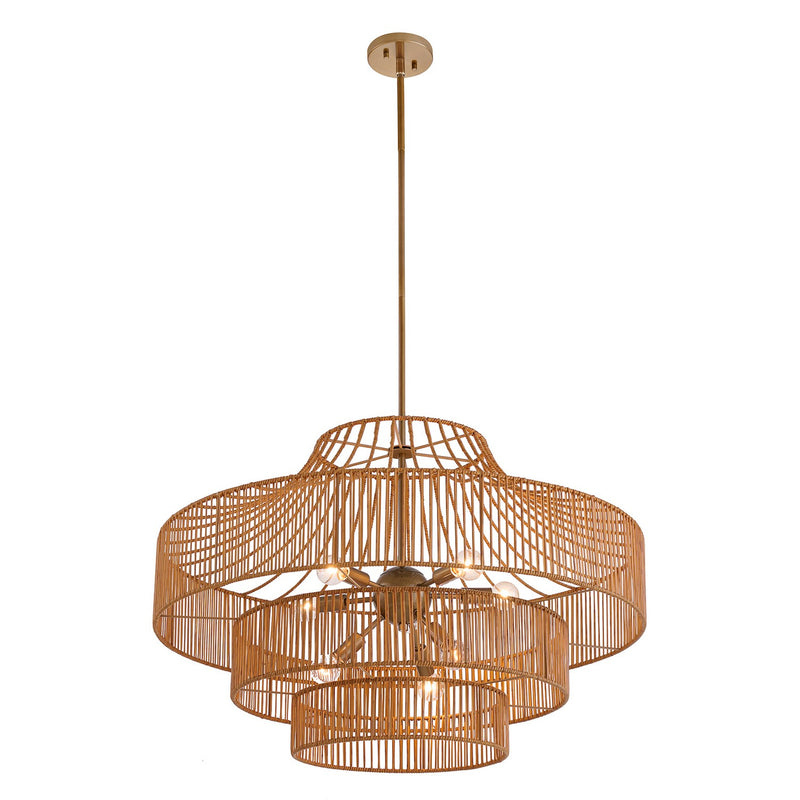 Savoy House 7-9906-8-171 Eight Light Outdoor Chandelier, Burnished Brass (5)