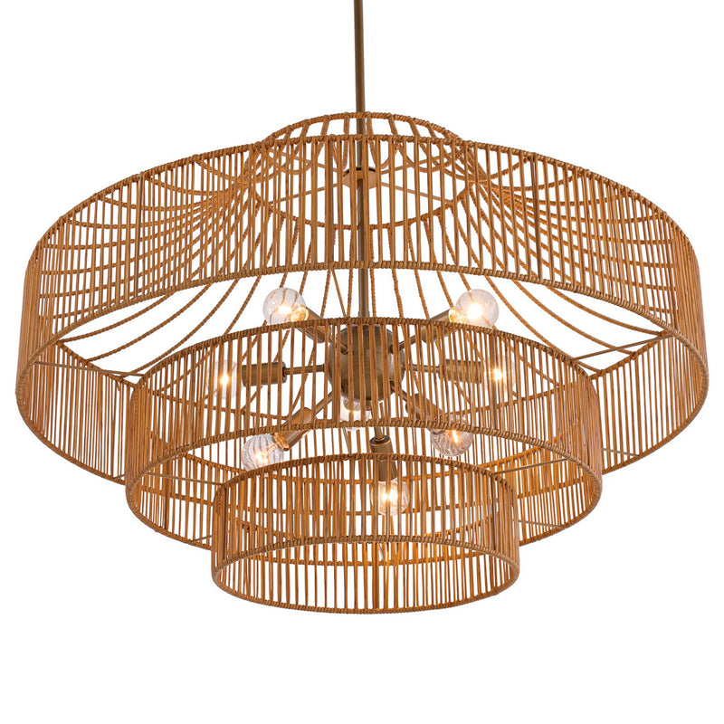 Savoy House 7-9906-8-171 Eight Light Outdoor Chandelier, Burnished Brass (6)