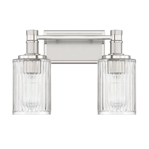 Savoy House 8-1102-2-146 Two Light Bathroom Vanity, Silver/Polished Nickel (2)