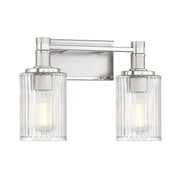 Savoy House 8-1102-2-146 Two Light Bathroom Vanity, Silver/Polished Nickel (3)