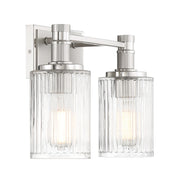 Savoy House 8-1102-2-146 Two Light Bathroom Vanity, Silver/Polished Nickel (4)