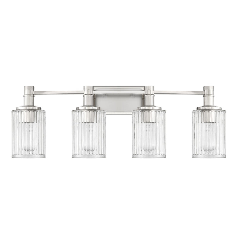 Savoy House 8-1102-4-146 Four Light Bathroom Vanity, Silver/Polished Nickel (2)