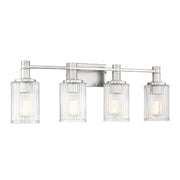 Savoy House 8-1102-4-146 Four Light Bathroom Vanity, Silver/Polished Nickel (3)