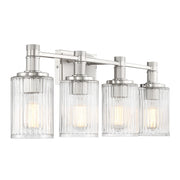 Savoy House 8-1102-4-146 Four Light Bathroom Vanity, Silver/Polished Nickel (4)