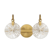 Savoy House 8-3981-2-322 Two Light Bathroom Vanity, Warm Brass (2)