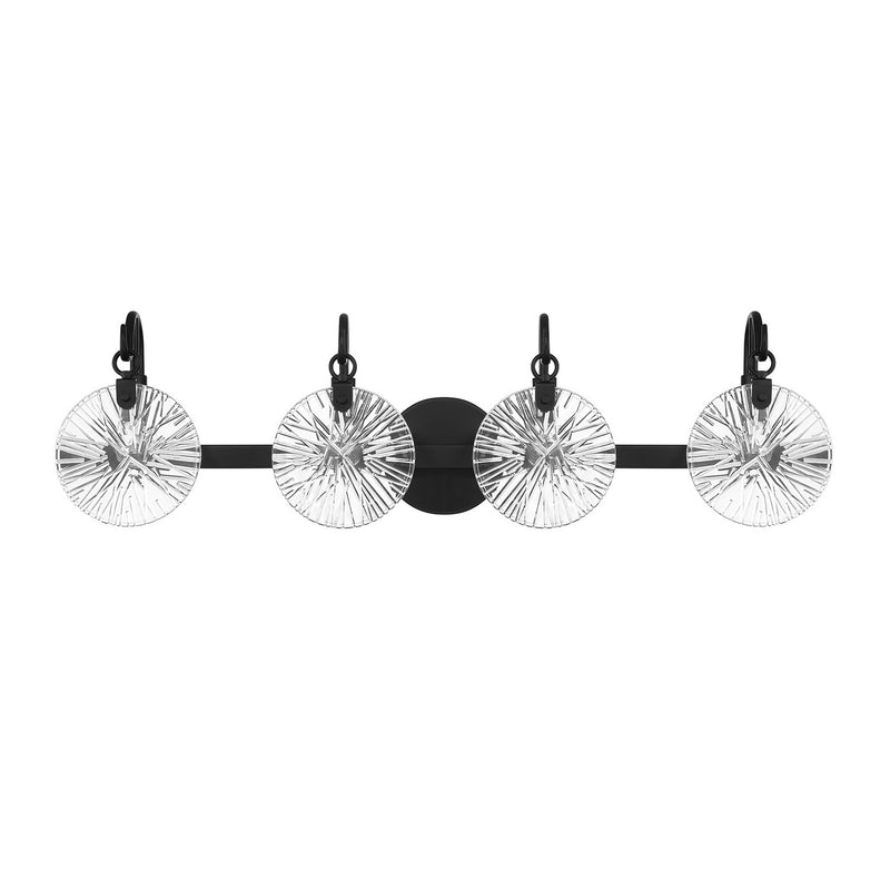 Savoy House 8-3981-4-BK Four Light Bathroom Vanity, Matte Black (2)