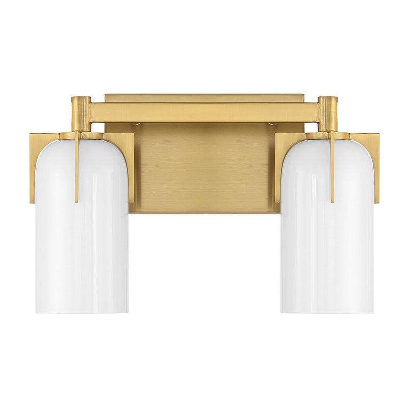 Savoy House 8-4128-2-322 Two Light Bathroom Vanity, Warm Brass (2)
