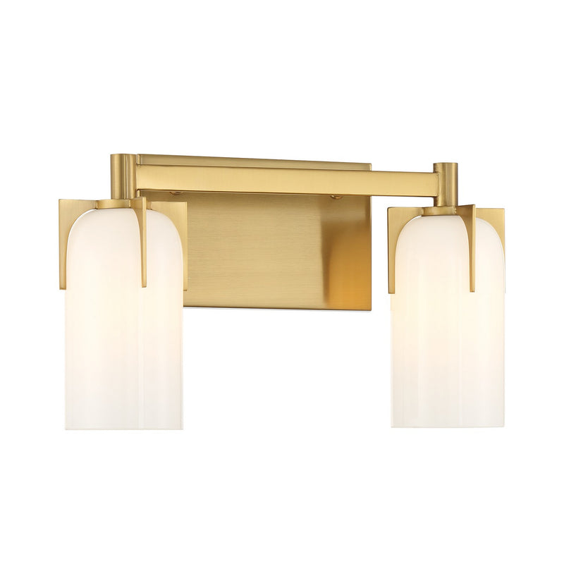 Savoy House 8-4128-2-322 Two Light Bathroom Vanity, Warm Brass (3)
