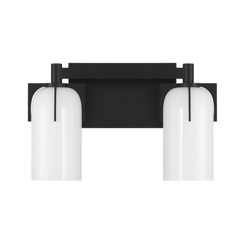 Savoy House 8-4128-2-BK Two Light Bathroom Vanity, Matte Black (2)