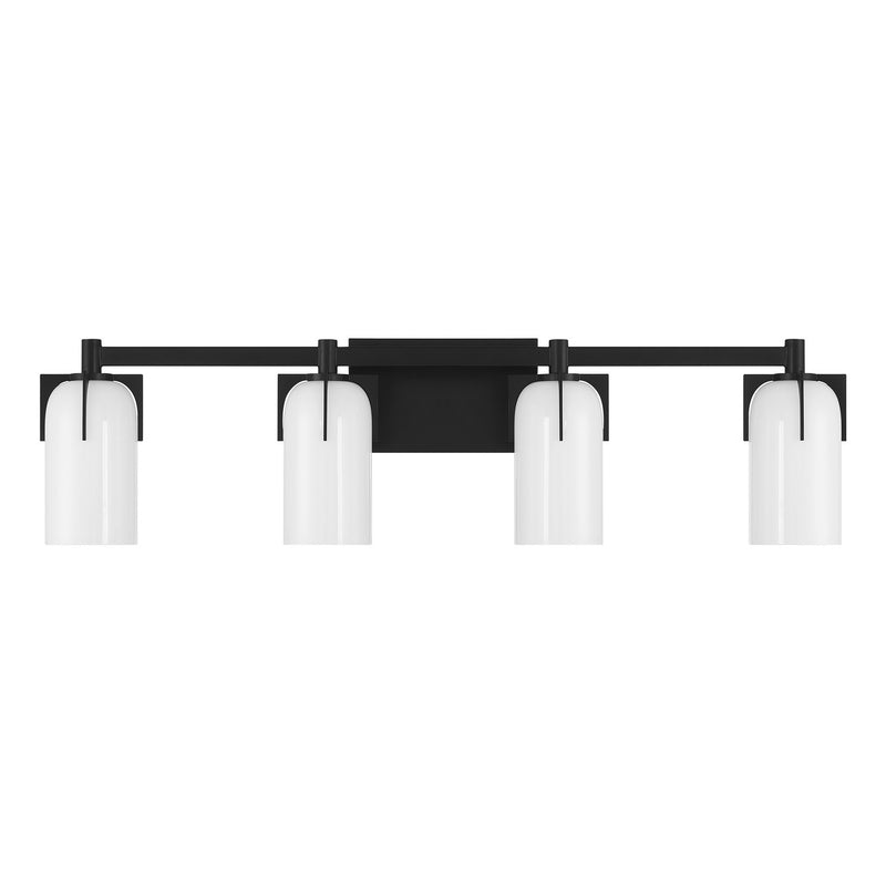 Savoy House 8-4128-4-BK Four Light Bathroom Vanity, Matte Black (2)