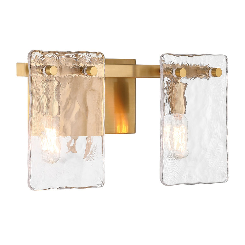 Savoy House 8-8204-2-322 Two Light Bathroom Vanity, Warm Brass (4)